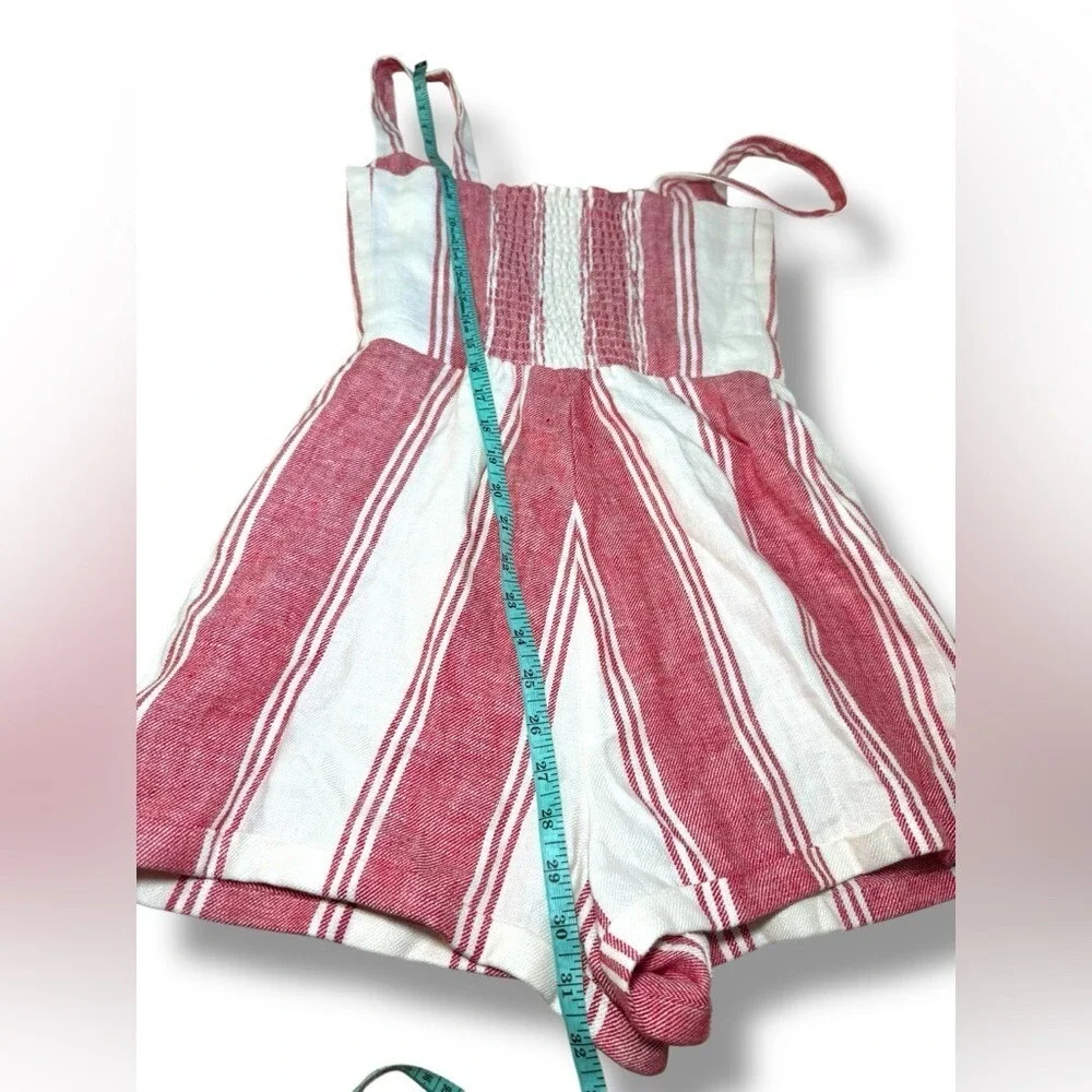 Reformation Linen Coconut Romper Sz 4 EUC‎